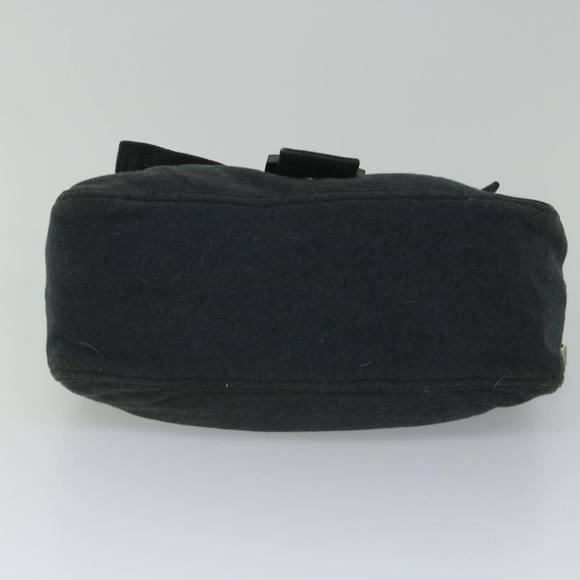 FENDI Mamma Baguette Shoulder Bag Cotton Gray 2305 26325 008 Auth ep2054 - Picture 5 of 16